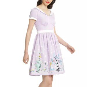 Hot Topic Disney Alice In Wonderland Purple Tea Party Retro Dress